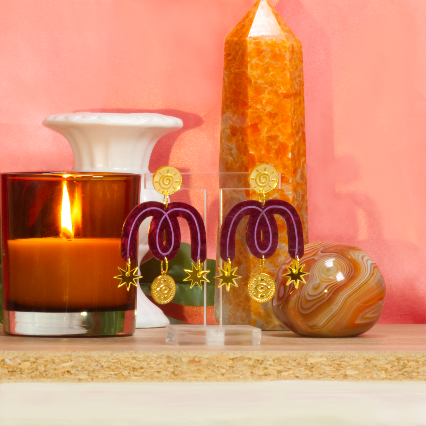 Enchanted Sun and Star earrings