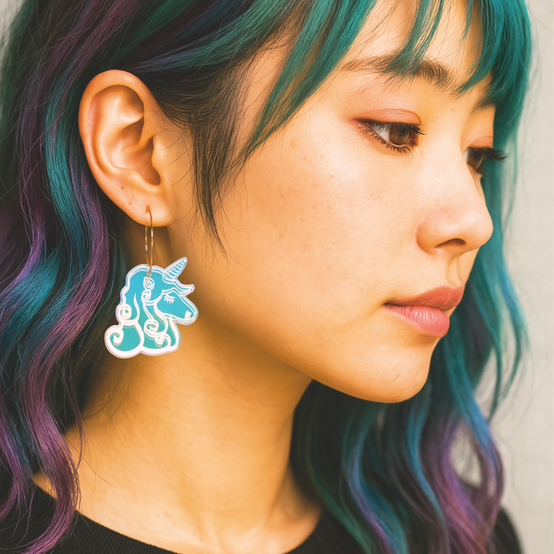 Unicorn earrings Kuppi and bear