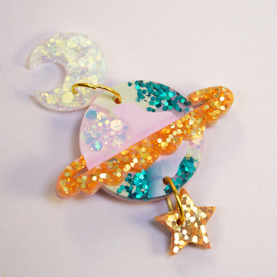 Glitter Galaxy earrings