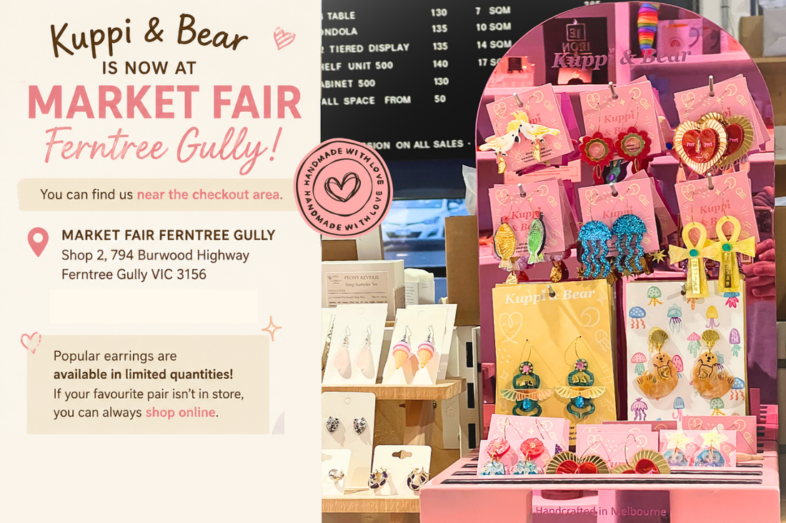 Kuppi & Bear Is Now at Market Fair Ferntree Gully