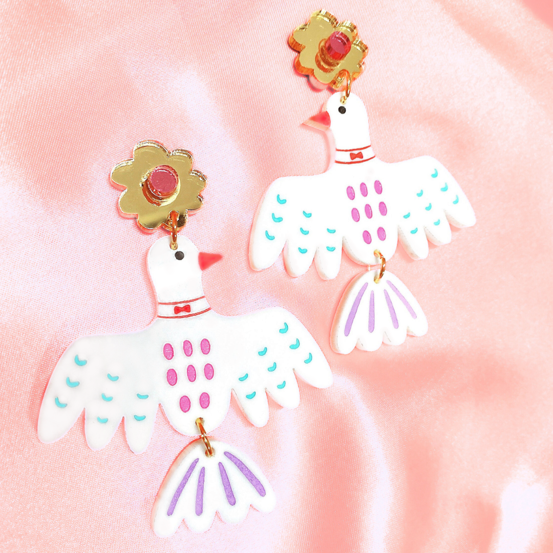 Bird Motif Earrings