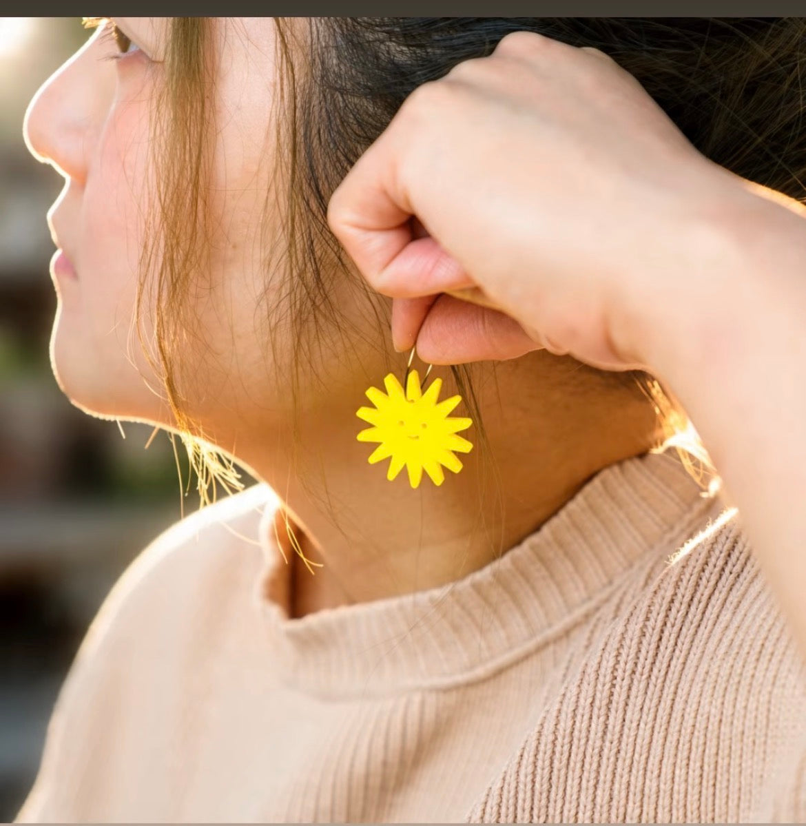 Acrylic Little Star Creature earrings