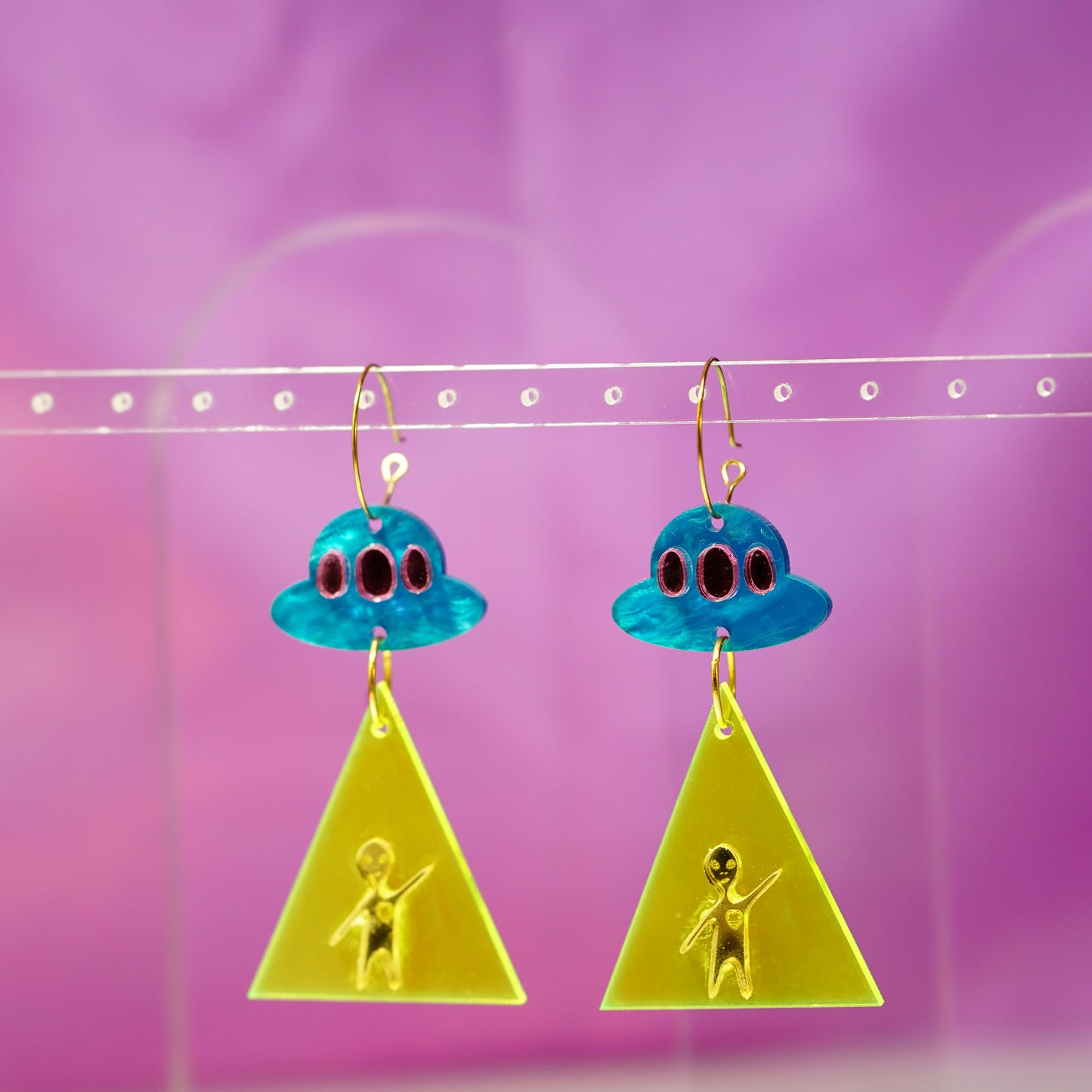 UFO Just landed earrings