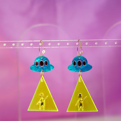 UFO earrings