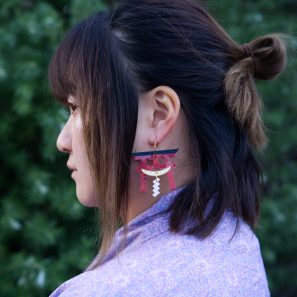 Japanese Torii Gate Earrings