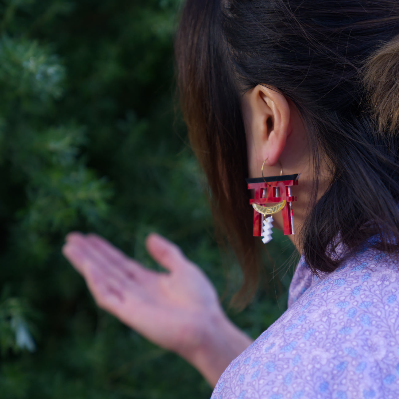 Japanese Torii Gate earrings