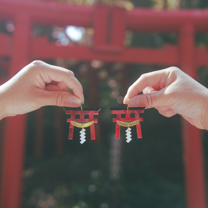 Japanese Torii Gate Earrings