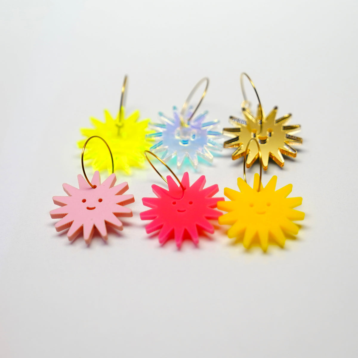 Acrylic Little Star Creature earrings