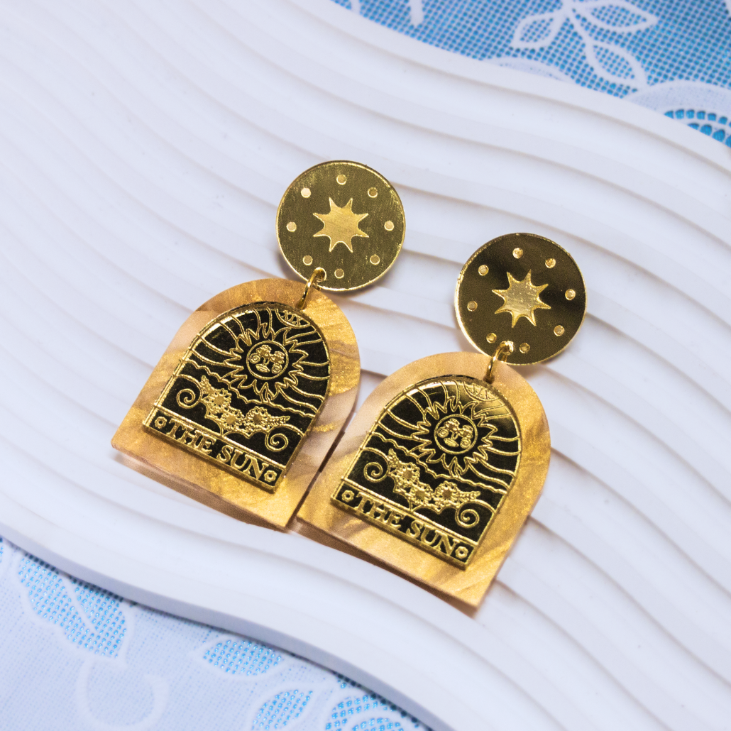The Sun Tarot earrings