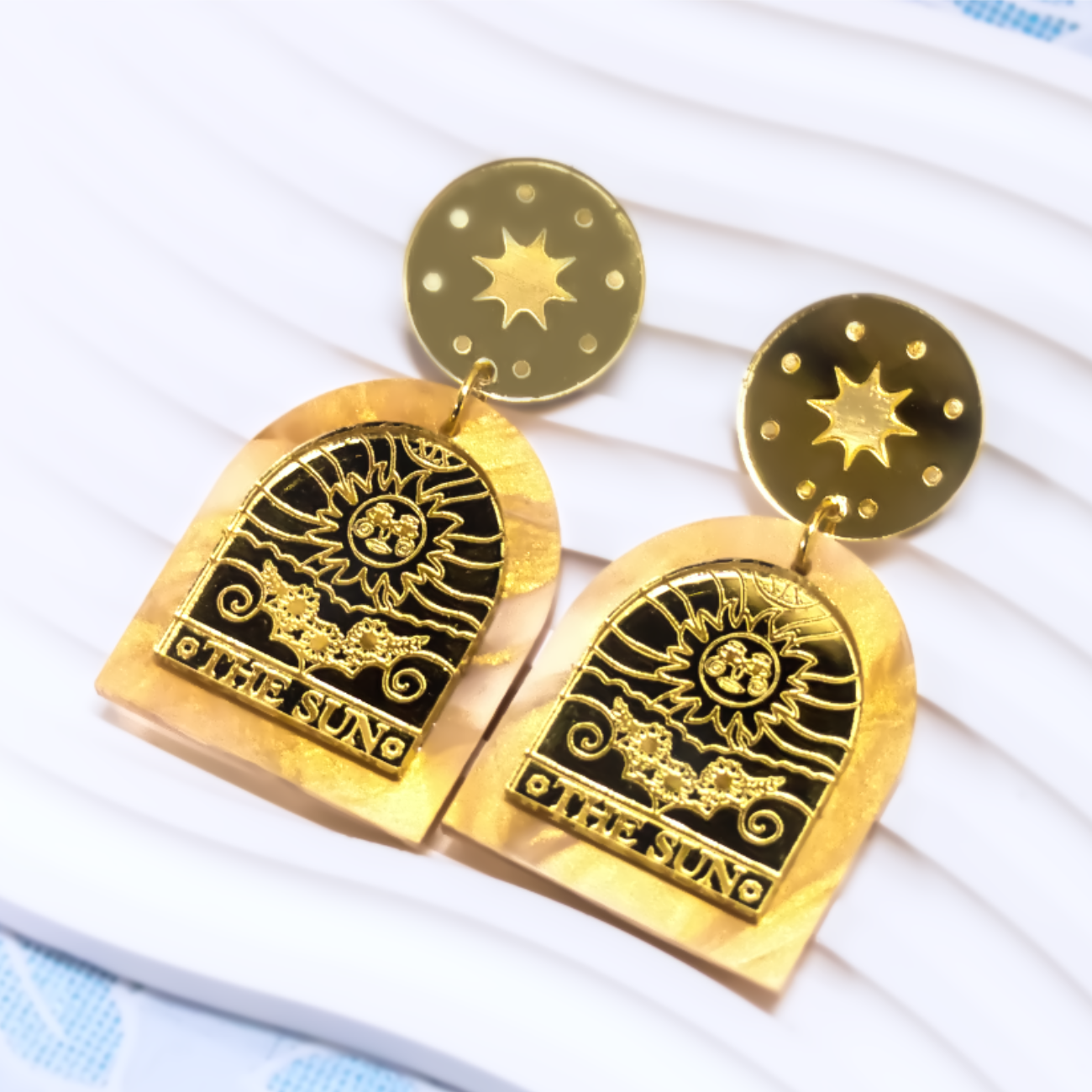 The Sun Tarot earrings