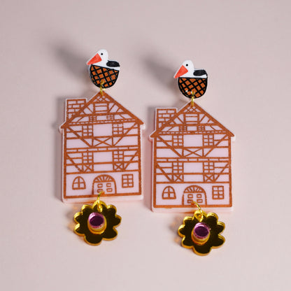 Colmar house earrings Pink
