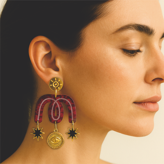 Enchanted Sun and Star earrings