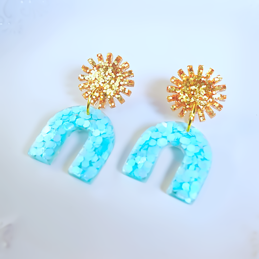 Resin Sunshine magic earrings