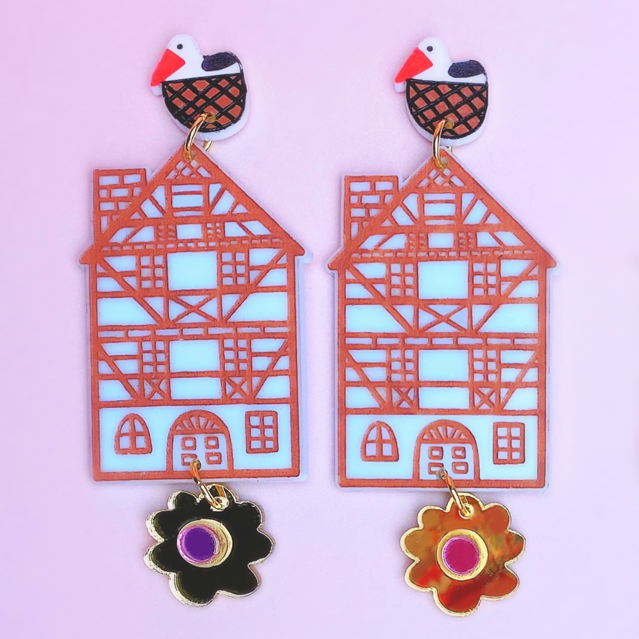 Colmar house earrings Blue