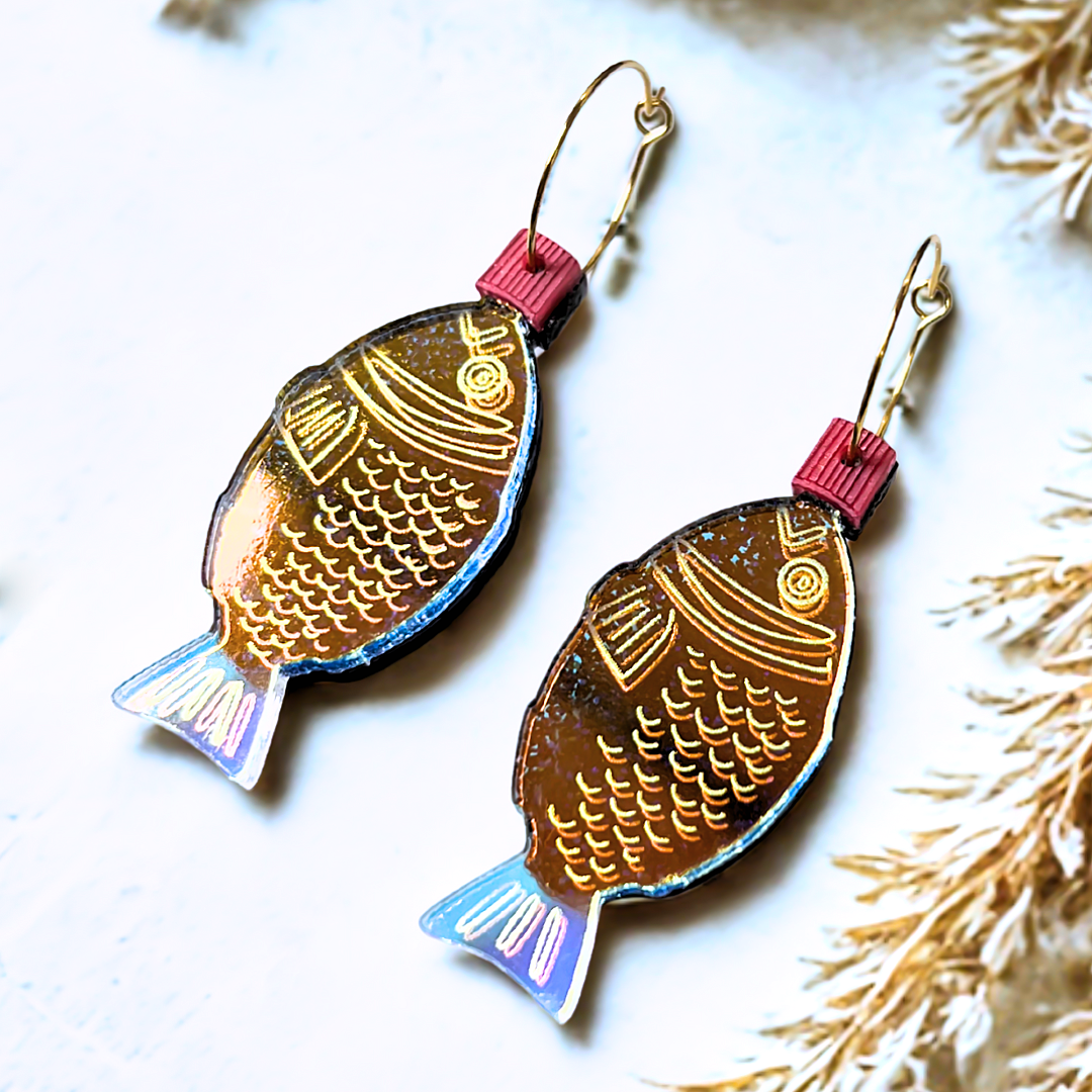 Japanese Soy Sauce Fish Earrings