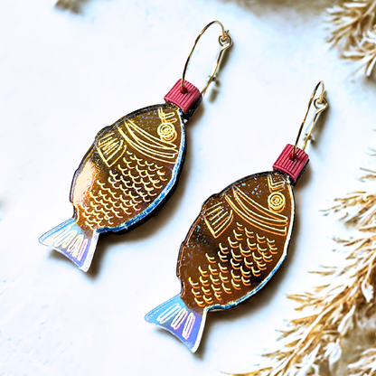 Japanese Soy Sauce Fish Earrings
