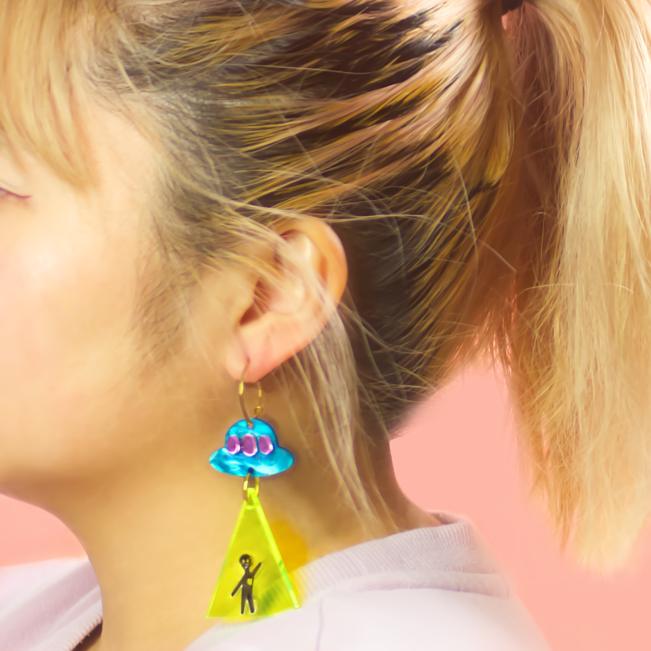 UFO Just landed earrings