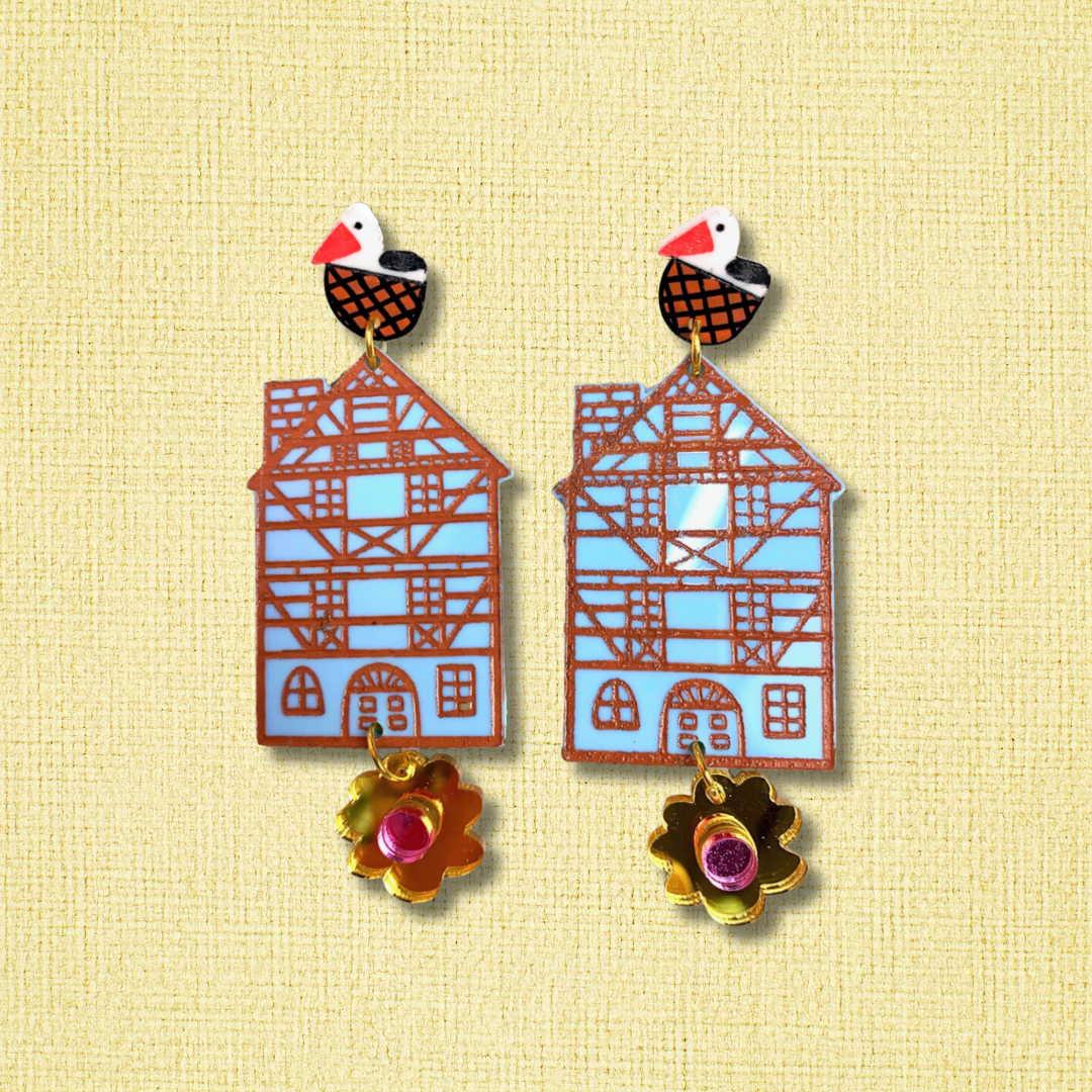 Colmar house earrings Blue