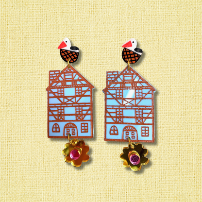 Colmar house earrings Blue