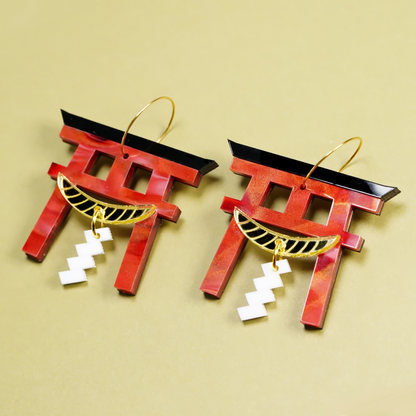 Japanese Torii Gate Earrings