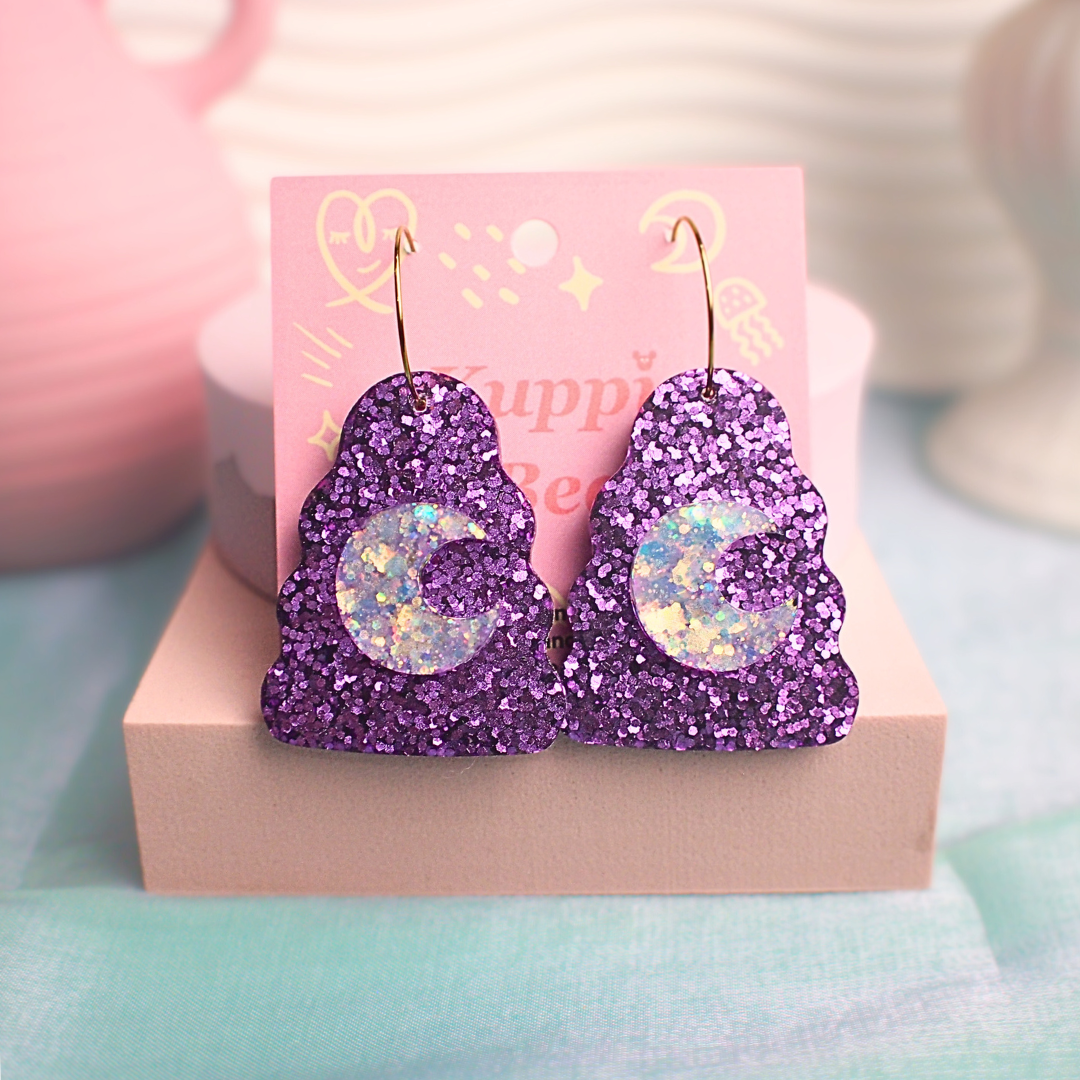 Moon witch earrings