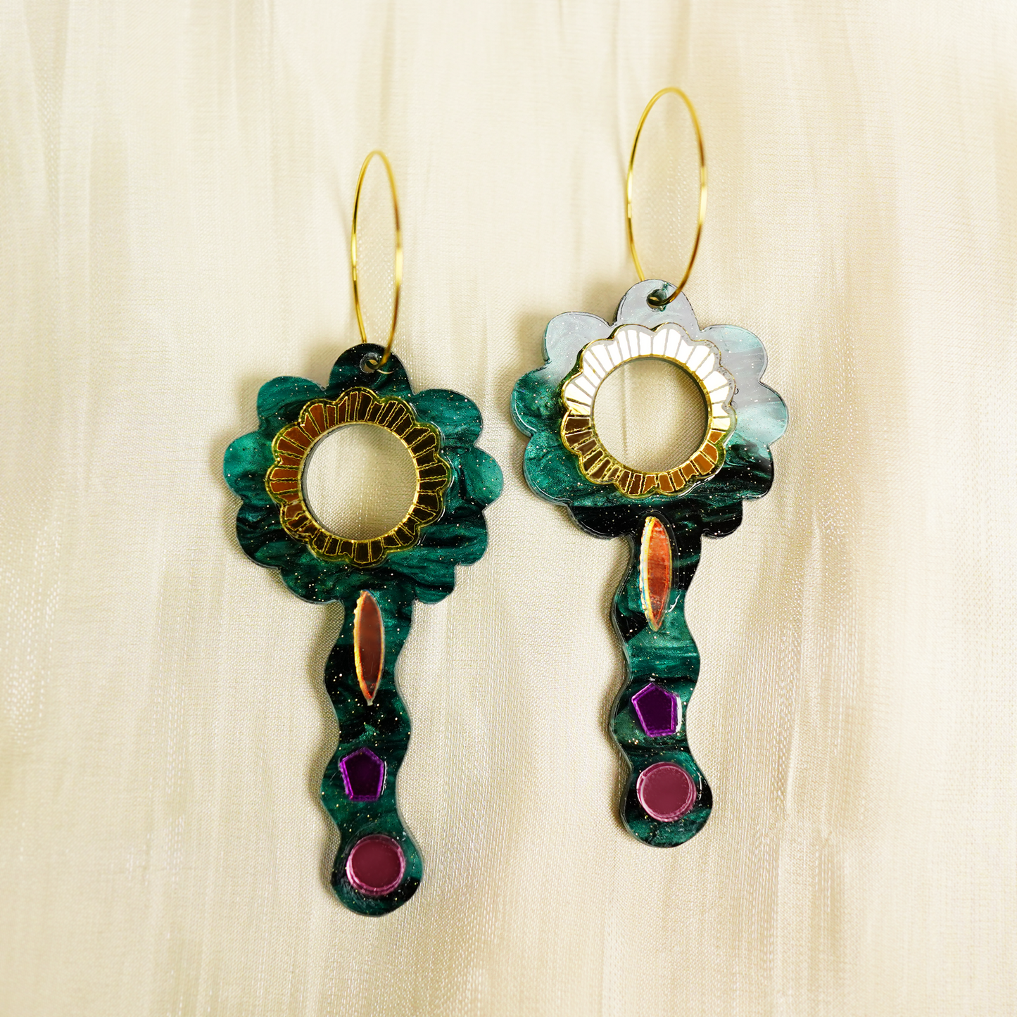 magical flower dance earrings