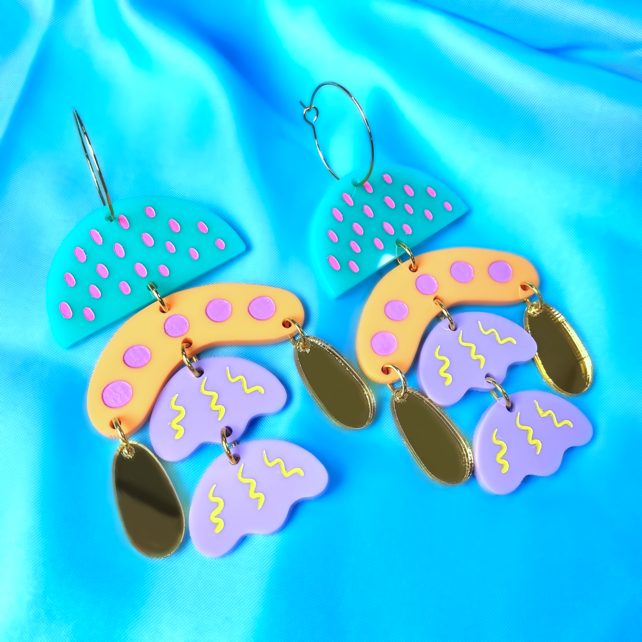 Handcrafted Jellyfish dangle earrings