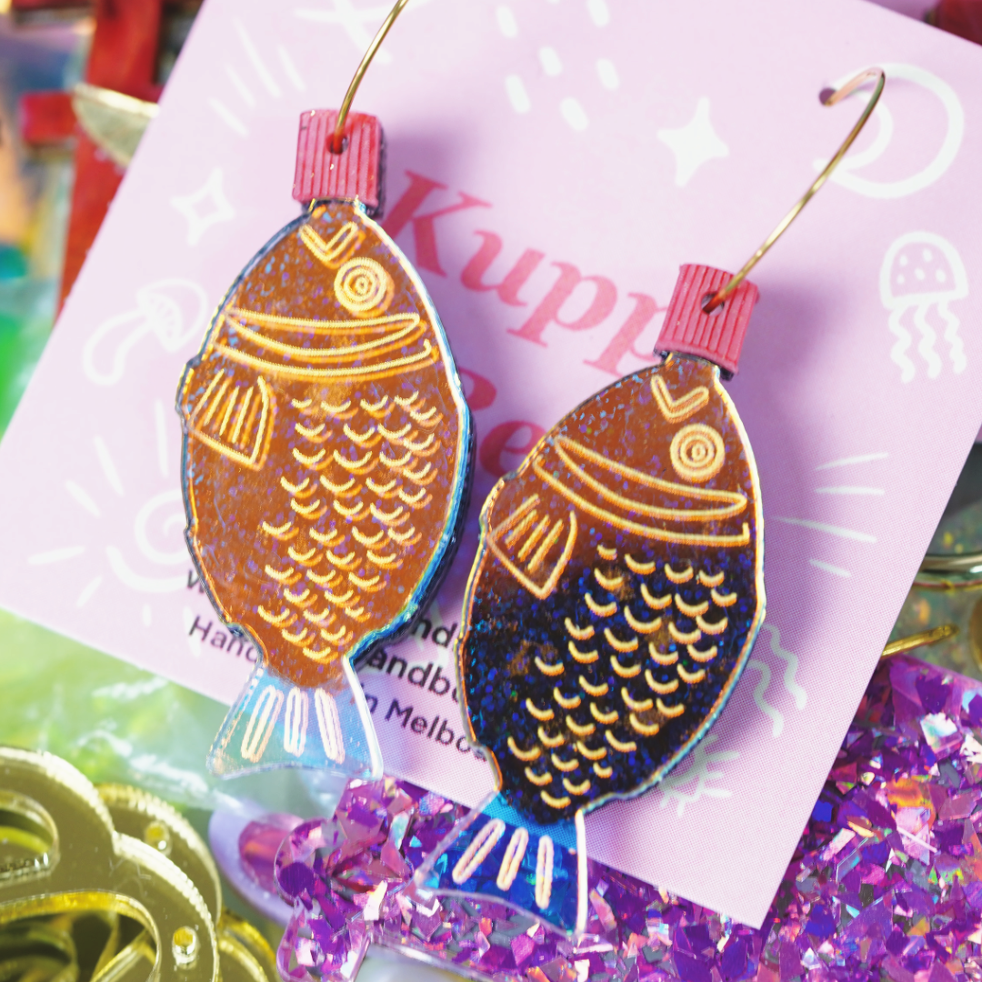 Japanese Soy Sauce Fish Earrings