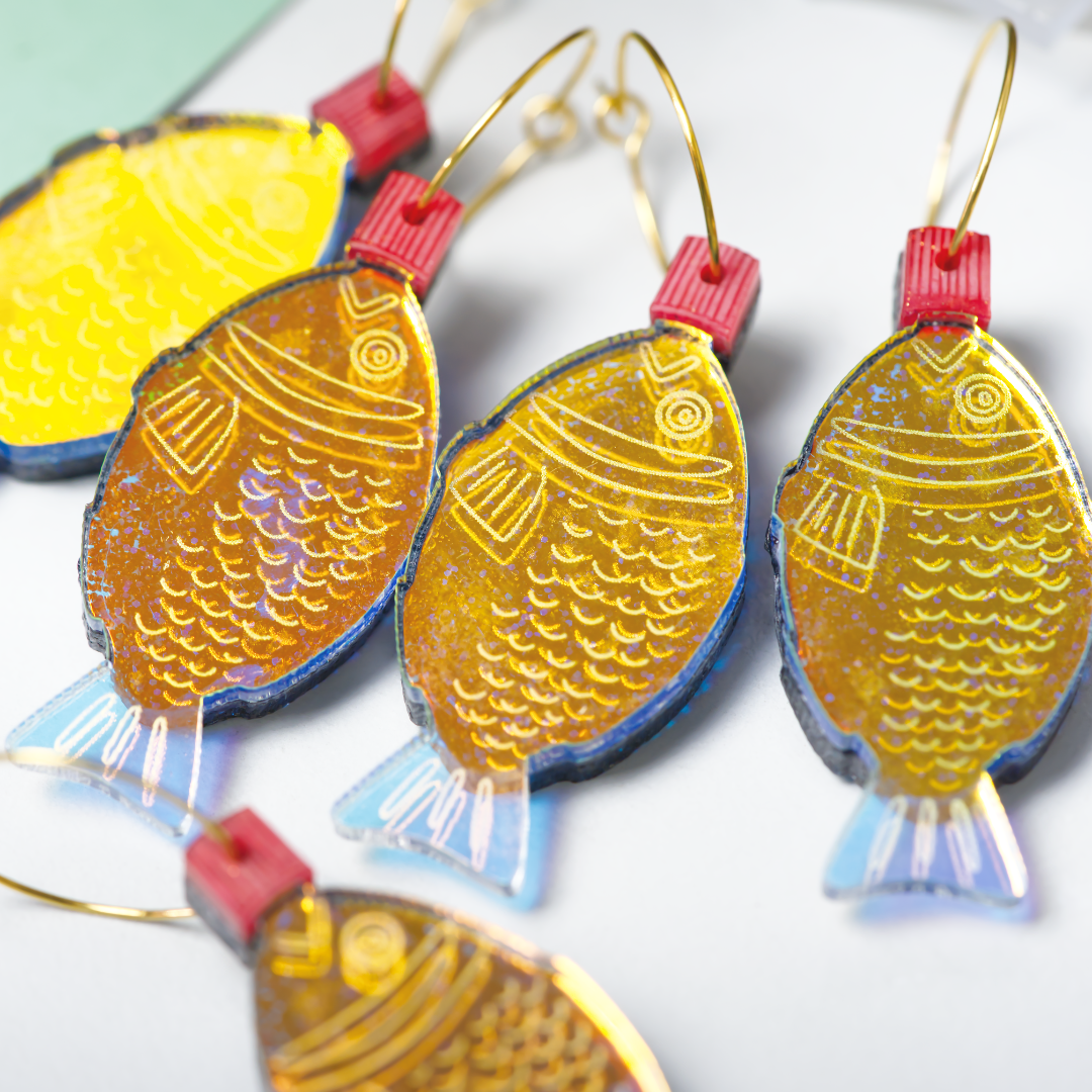 Japanese Soy Sauce Fish Earrings