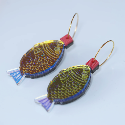 Japanese Soy Sauce Fish Earrings