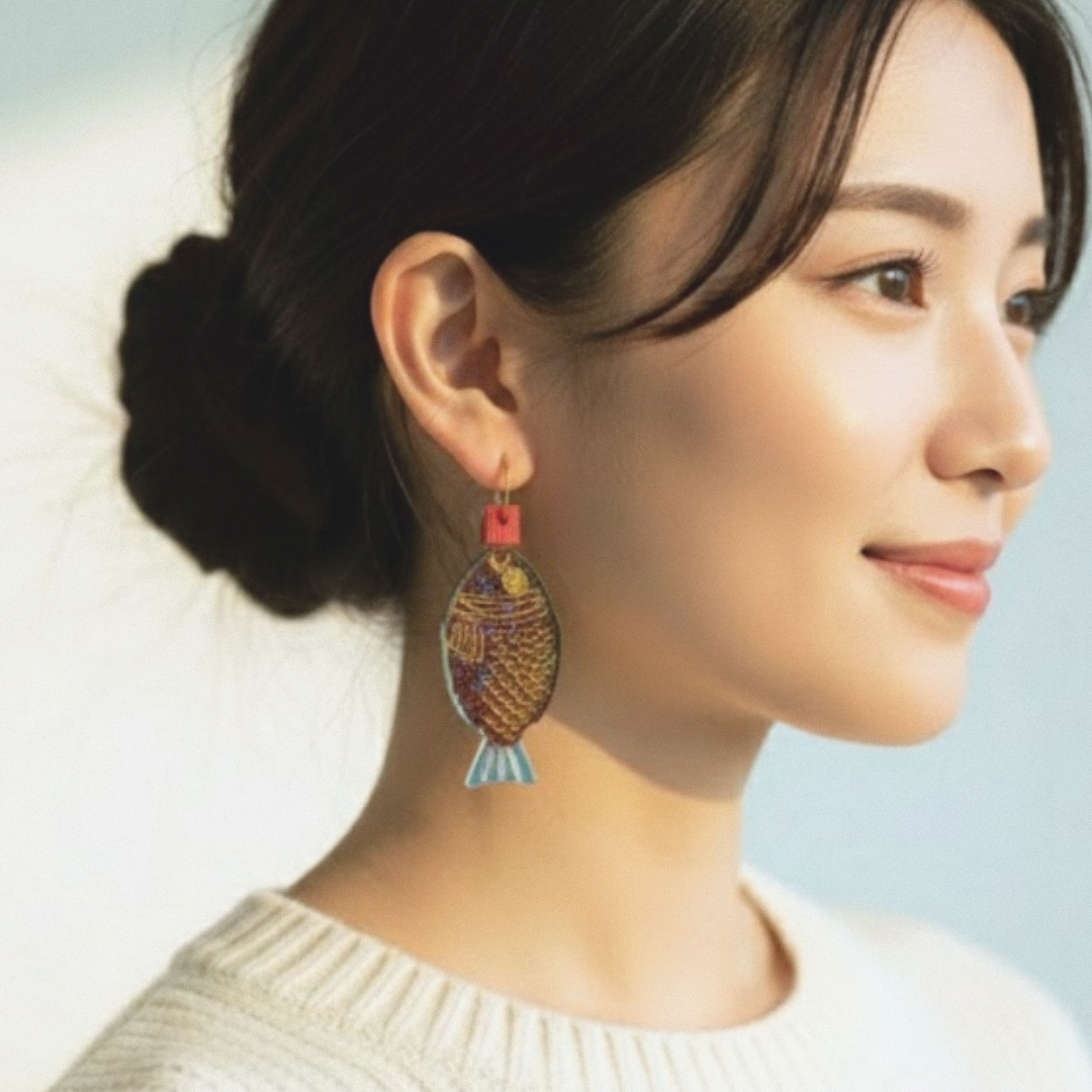 Japanese Soy Sauce Fish Earrings