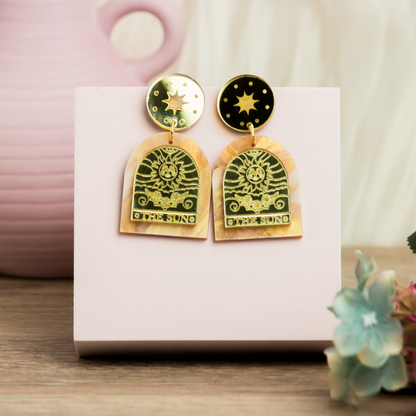 The Sun Tarot earrings