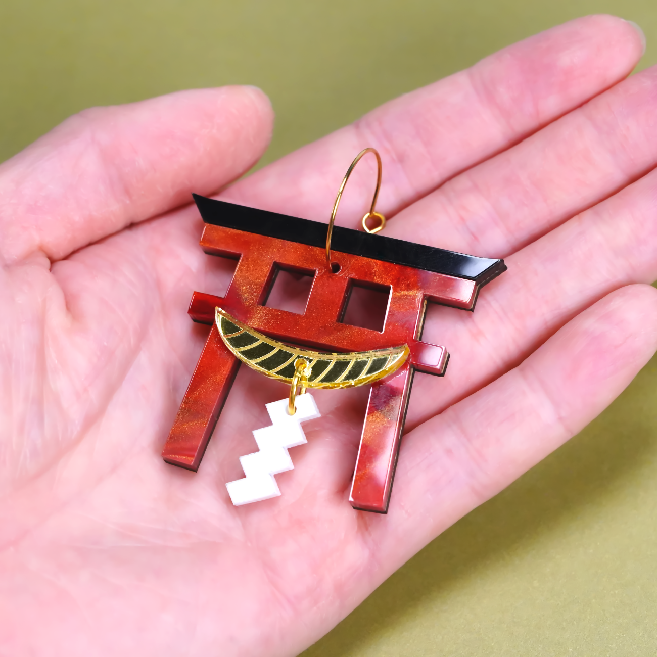 Japanese Torii Gate earrings