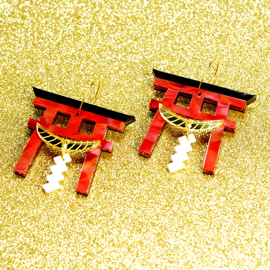 Japanese Torii Gate earrings