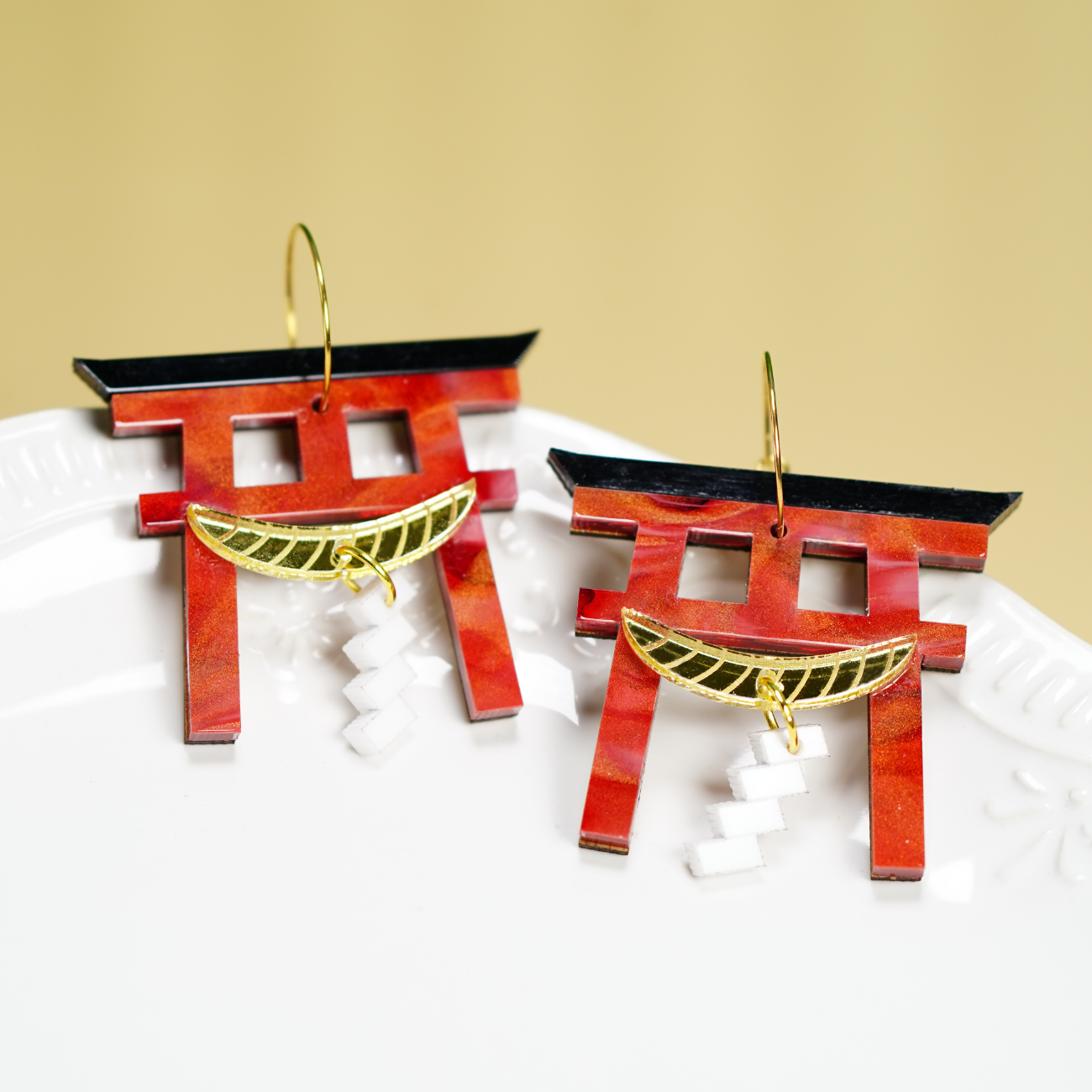 Japanese Torii Gate earrings