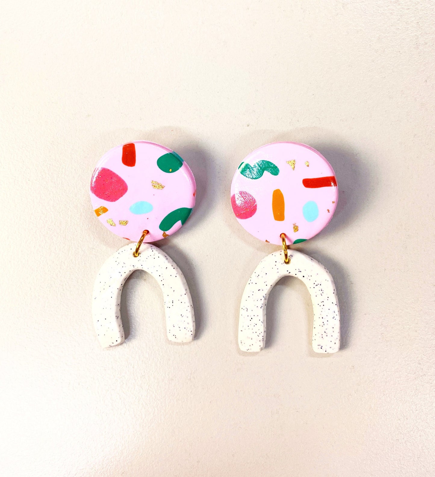 Bella Polymer Clay Earrings - Clay Earrings - Kuppiandbear