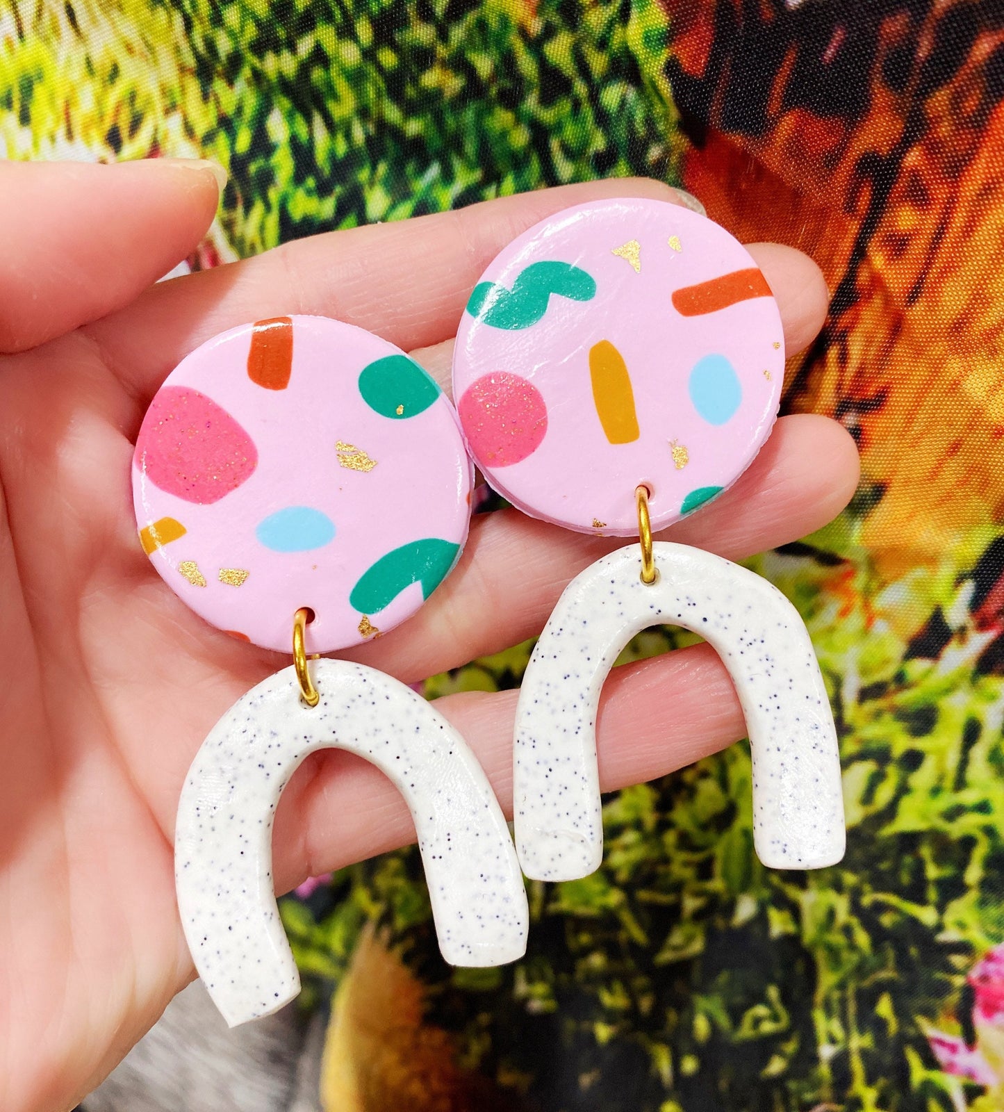 Bella Polymer Clay Earrings - Clay Earrings - Kuppiandbear