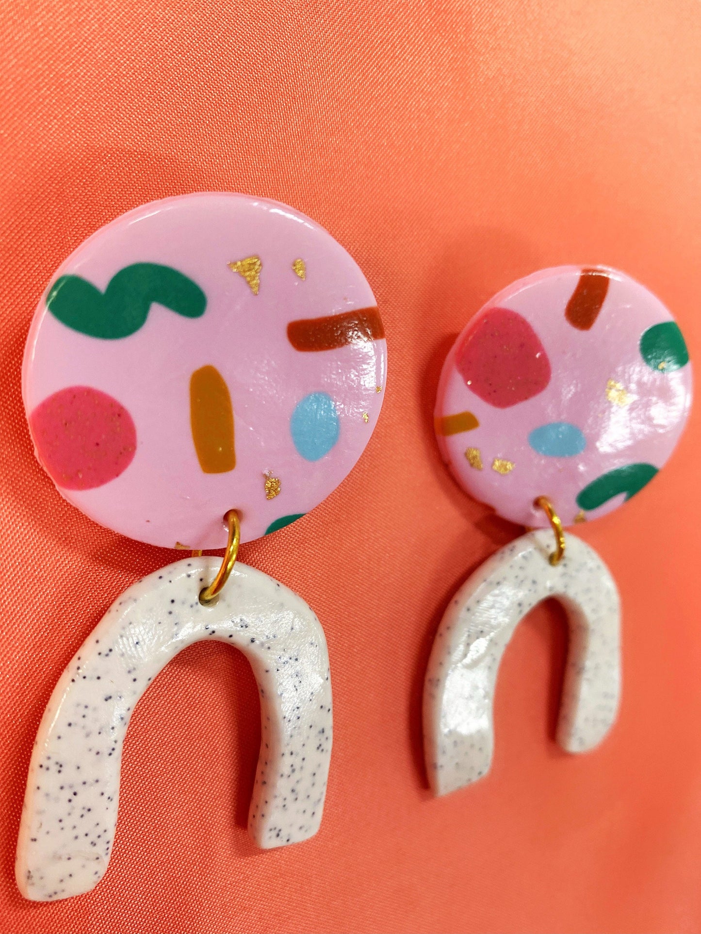 Bella Polymer Clay Earrings - Clay Earrings - Kuppiandbear