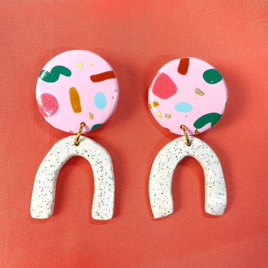 Bella Polymer Clay Earrings - Clay Earrings - Kuppiandbear