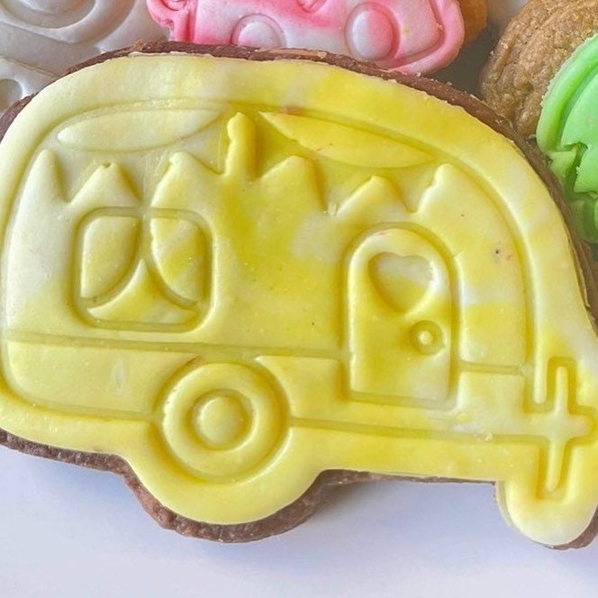 Caravan Camper Cookie Cutter And Stamp - Cookie Cutter 